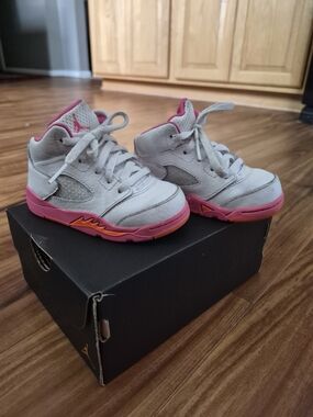 Nike Air Jordan 5 Retro "Pinksicle" toddler sneakers- 7C